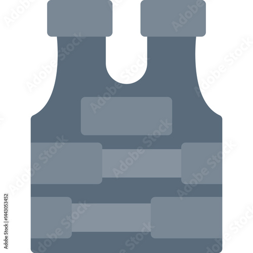 Bulletproof Vest Flat Icon