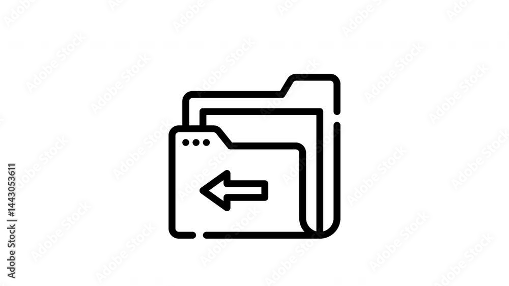 icon motion line graphic document icon motion line graphic document