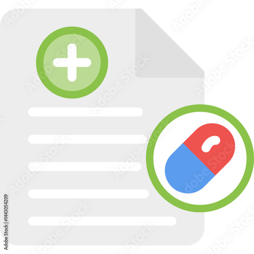 Sick Leave Flat Icon