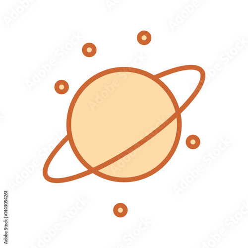 Planetary Rings Vector Icon