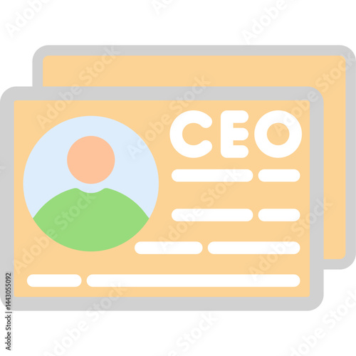 Business Card Flat Icon