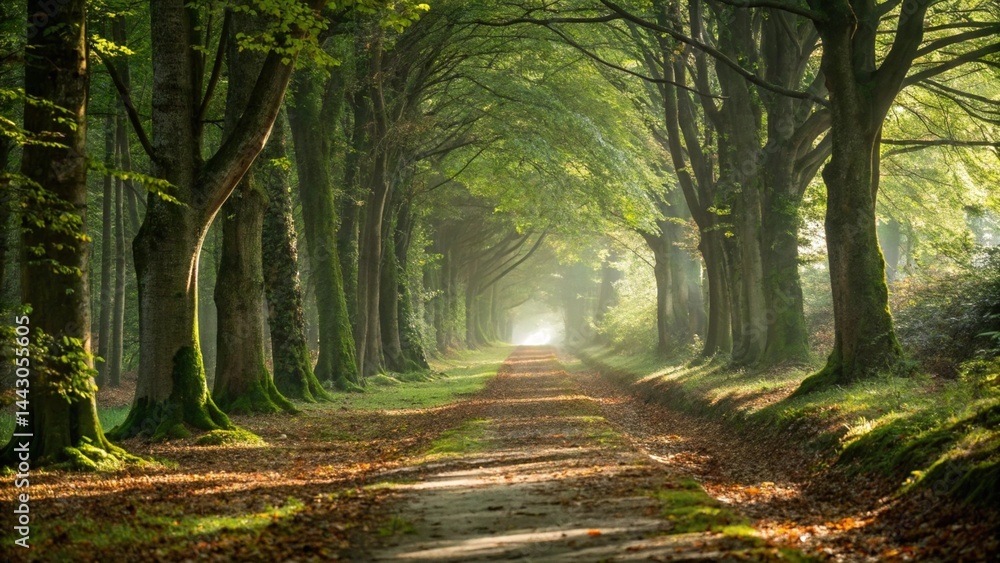 Fototapeta premium Primeval forest, Photo, Natural light.