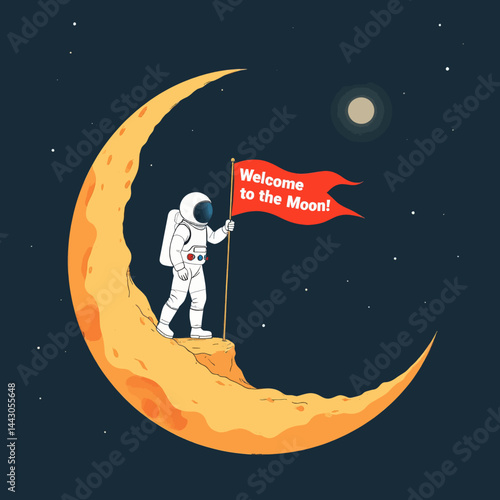 Obraz na płótnie Astronaut with