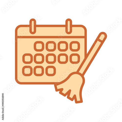 Cleaning Schedule Vector Icon