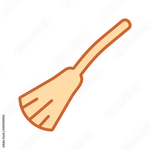 Witch Broomstick Vector Icon