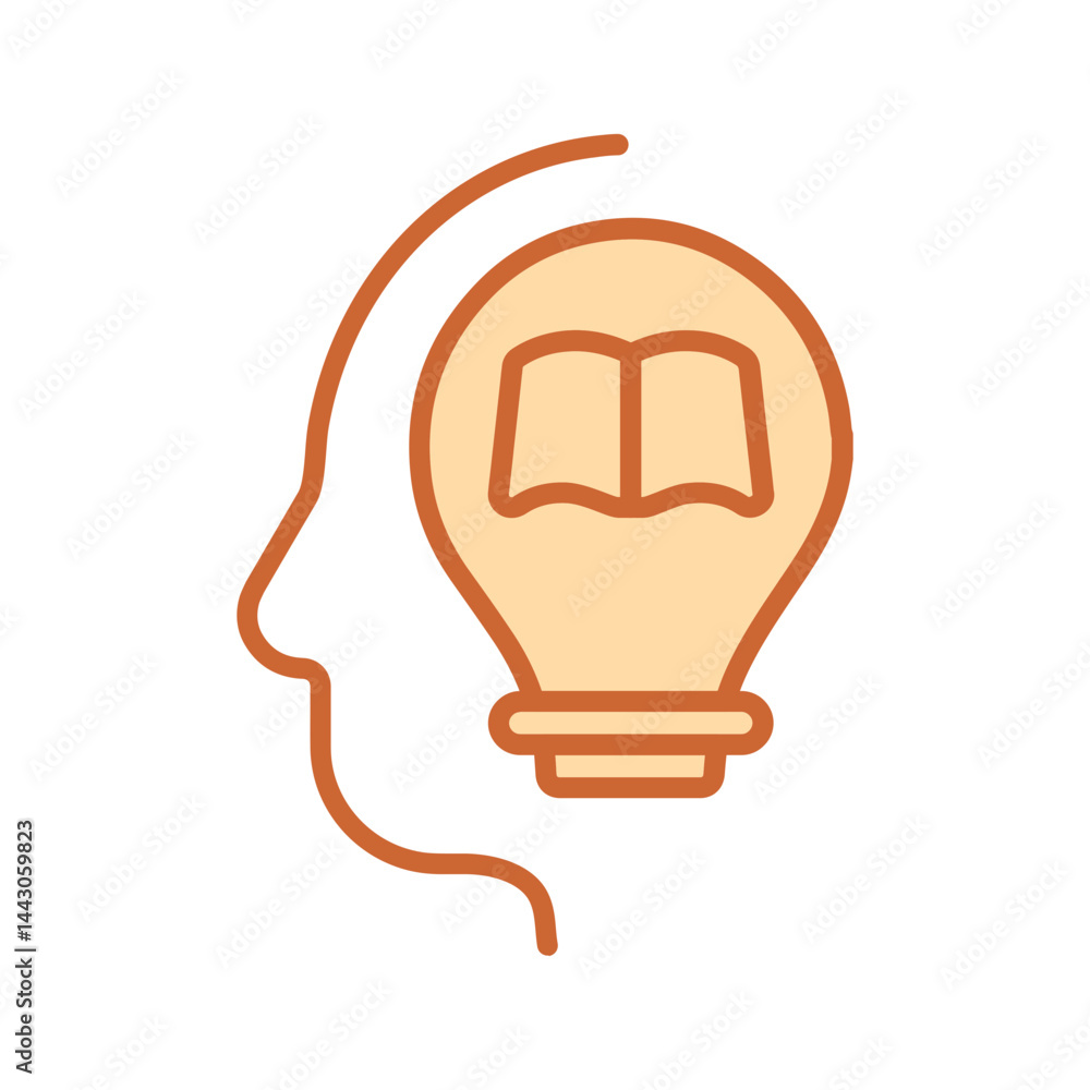 Teacher Knowledge Vector Icon Teacher Knowledge Vector Icon