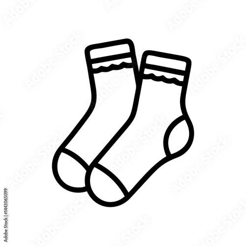Cozy socks illustration on a white background  