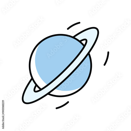 Uranus Icon vector stock illustration