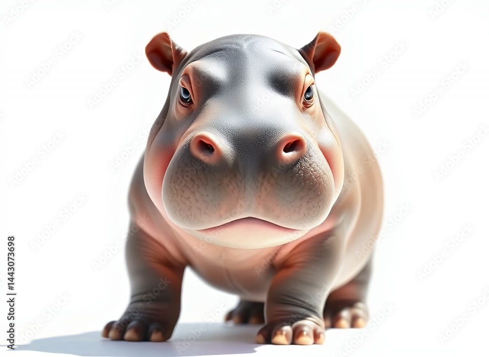 Microstock Image Analysis: Hippo Cartoon Character Suitability and Sales Potential Microstock Image Analysis: Hippo Cartoon Character Suitability and Sales Potential