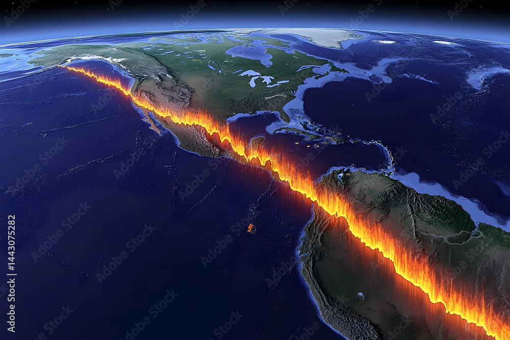 Obraz premium Global Fire, Central America