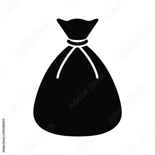 sack race bag icon silhouette vector illustration