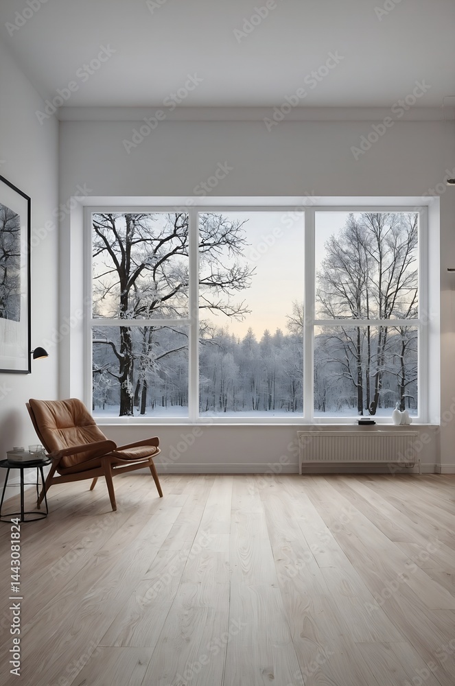 Obraz premium empty room with window