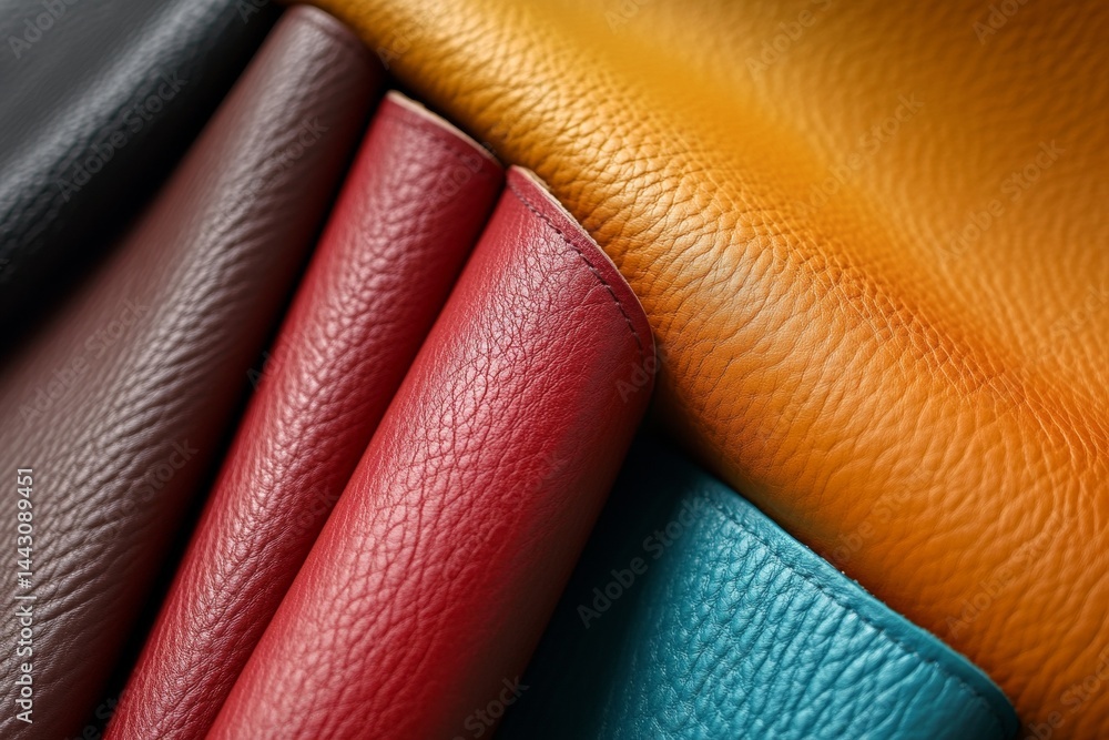 Luxurious leather texture with rich color and detailed grain.
