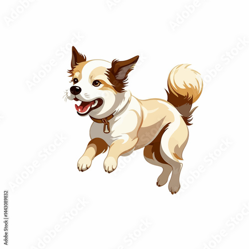 Happy_Cartoon_Dog_Artwork_Playful_Puppy_Illustration_Cute_Canine_Character_Smiling_Dog_Design_Adorable_Pet_Animal_Graphic_Dog_with_Collar_Friendly_Dog_Art