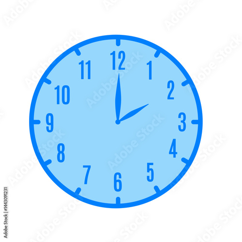 2 o'clock duotone icon isolated on white