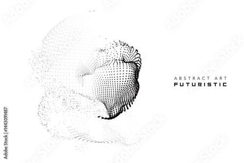 futuristic abstract digital black wave line art, technology wireframe landscape, dynamic 3d terrain mesh with particle grid, cyber data flow visualization for modern sci-fi background creative design