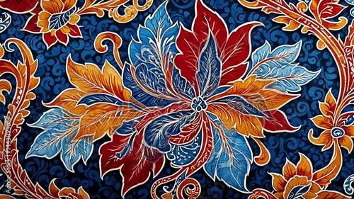 Wallpaper Mural Beautiful and luxurious background with elegant and detailed batik motif. Wallpaper, textile, background.
 Torontodigital.ca