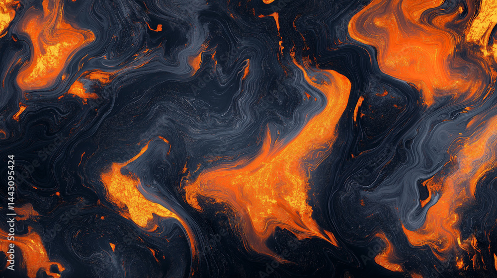 Lava and magma floor burning and obsidian Lava and magma floor burning and obsidian