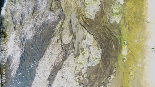 Aerial View of  Canal with Low Water Level - 4K Drone Footage