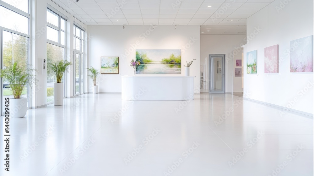 Obraz premium Modern art gallery interior