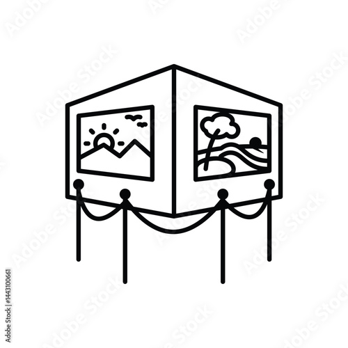 Exhibition  Icon Element For Design