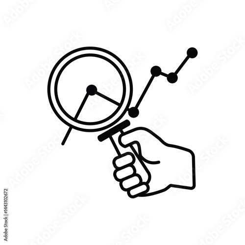 Monitoring  Icon Element For Design