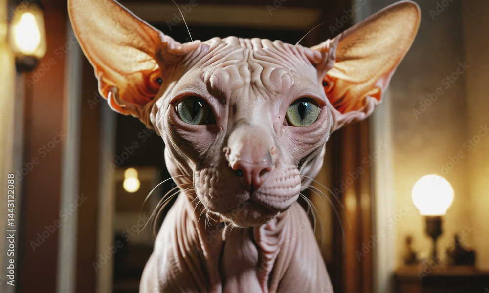 A detailed view of a feline's distinctive facial feature, ideal for use in animal-themed designs or as a standalone illustration