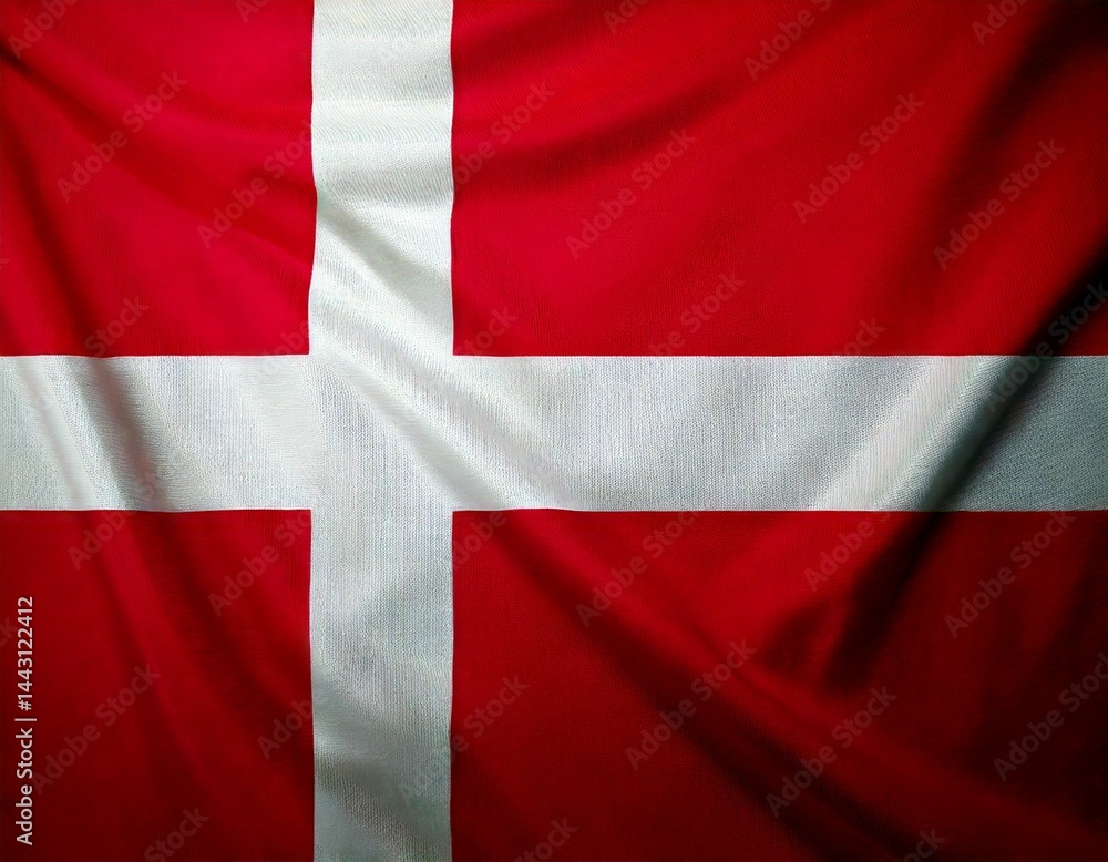 Obraz premium National Flag of Denmark