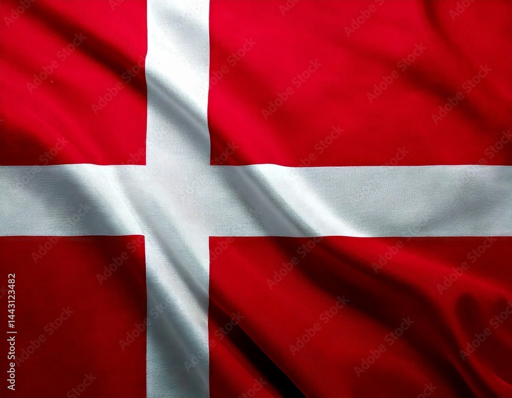 Fototapeta premium National Flag of Denmark 