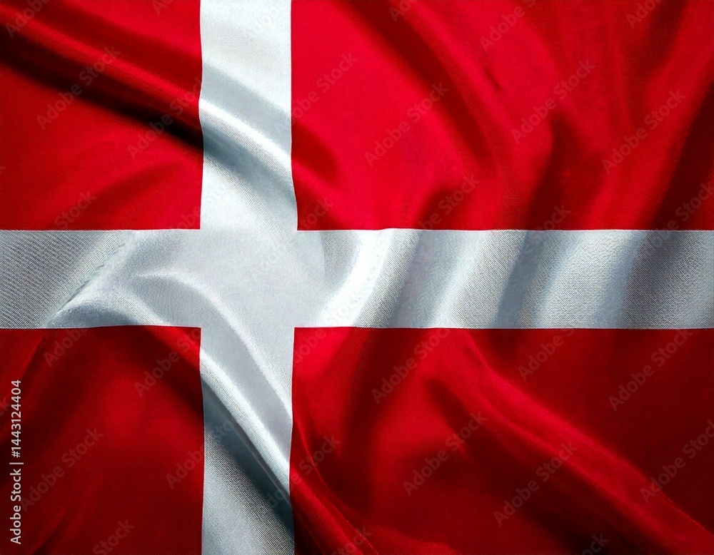 Obraz premium National Flag of Denmark 