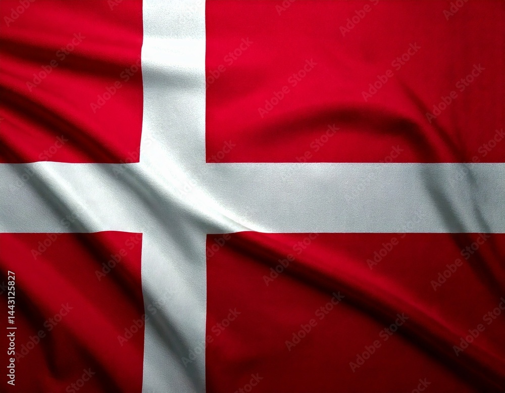 Obraz premium National Flag of Denmark 