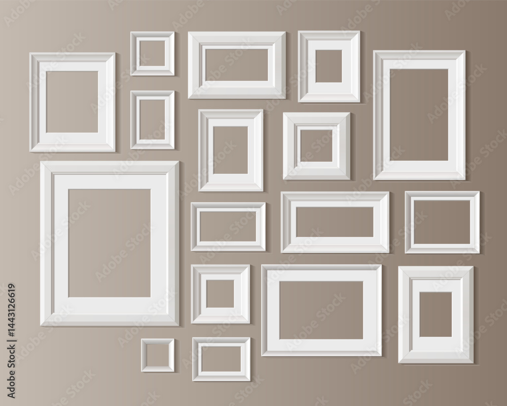 Black photo or picture frame template. Black photo or picture frame template.