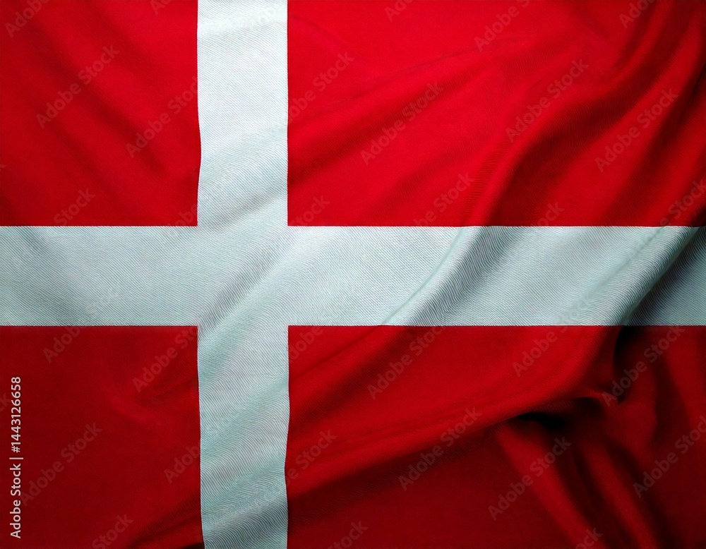 Obraz premium National Flag of Denmark