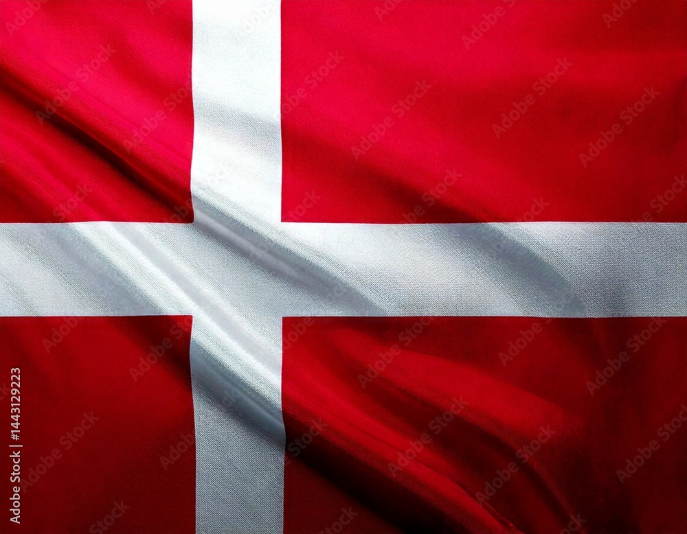 Fototapeta premium National Flag of Denmark