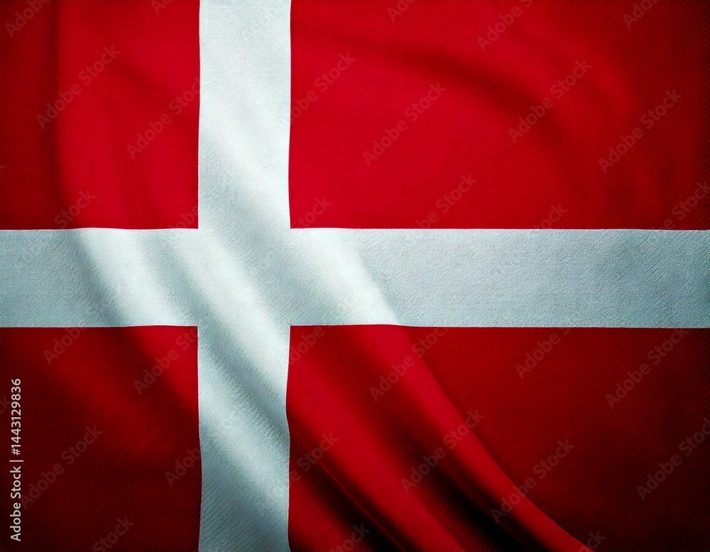Fototapeta premium National Flag of Denmark 