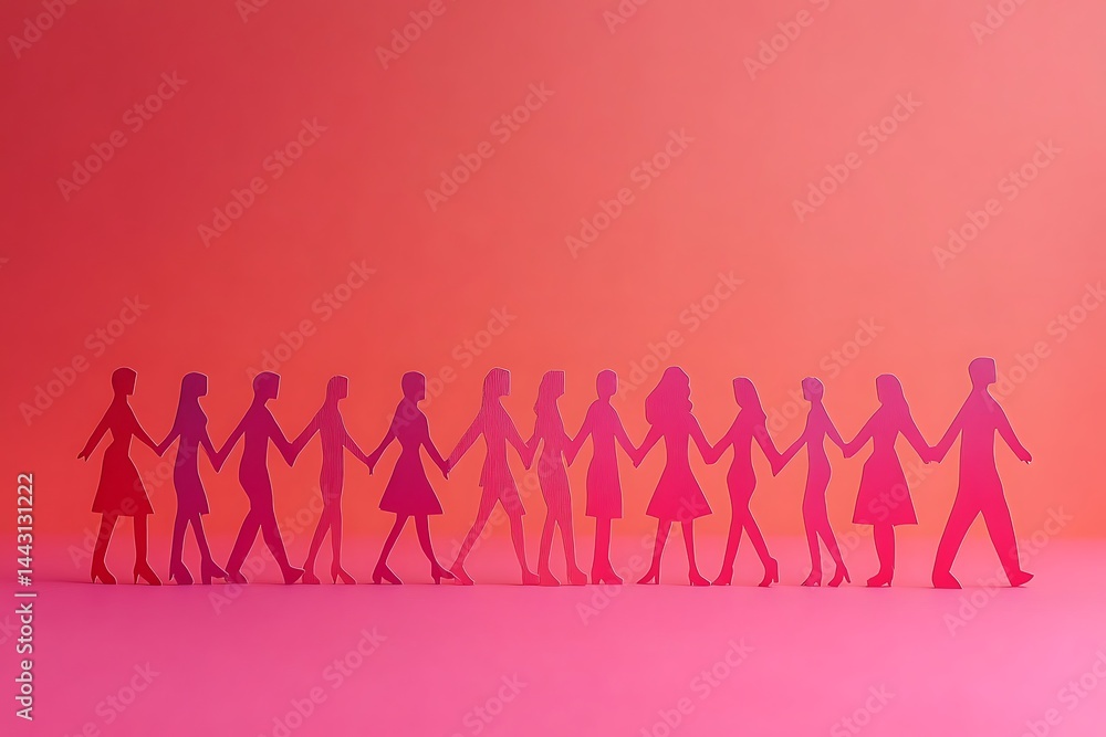 People Holding Hands Gradient Unity Concept People Holding Hands Gradient Unity Concept