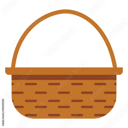 Wicker Basket with Handle