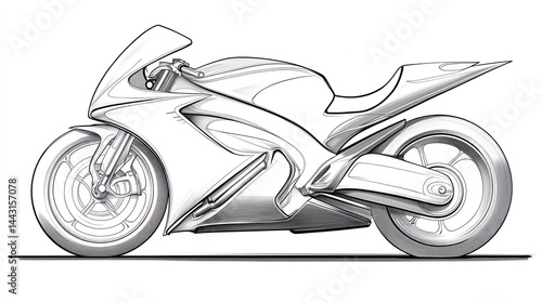 Motorcycle design sketch