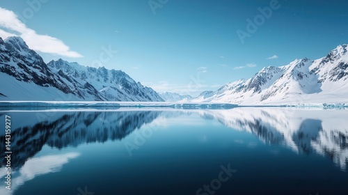 Wallpaper Mural Ancient glaciers glowing under the spectacular aurora borealis, raw wilderness stretching into the horizon Torontodigital.ca