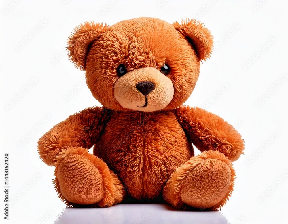 Fototapeta premium soft brown teddy bear isolated on white background 