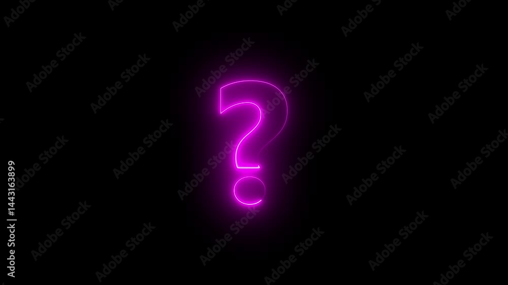 Neon Glowing Question Marks Icon background Animation. A single figure is engulfed by glowing question marks, symbolizing confusion Confused Businessman Surrounded by Question Marks Neon Glowing Question Marks Icon background Animation. A single figure is engulfed by glowing question marks, symbolizing confusion Confused Businessman Surrounded by Question Marks
