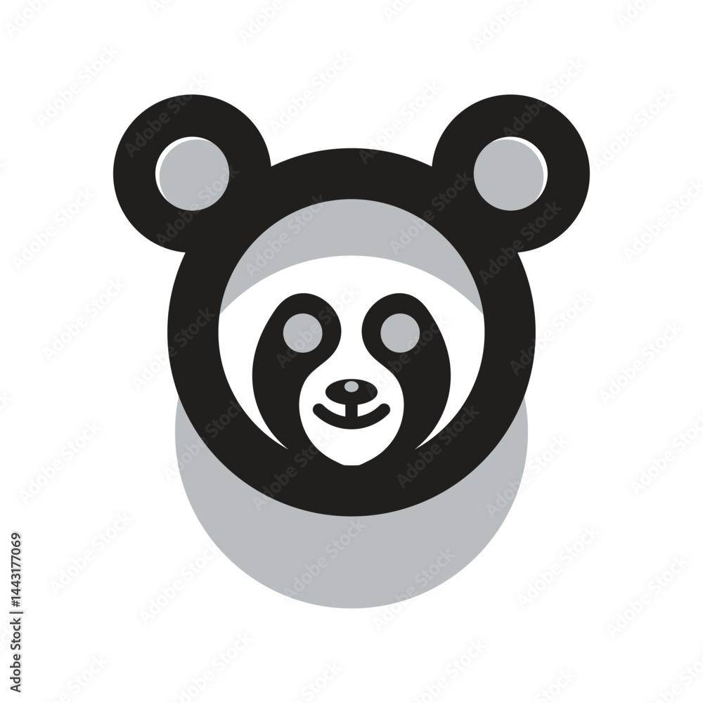 Naklejka premium Panda Loggo Template
