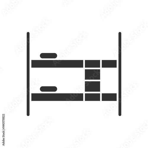 Bunk Bed Icon Sign Symbol