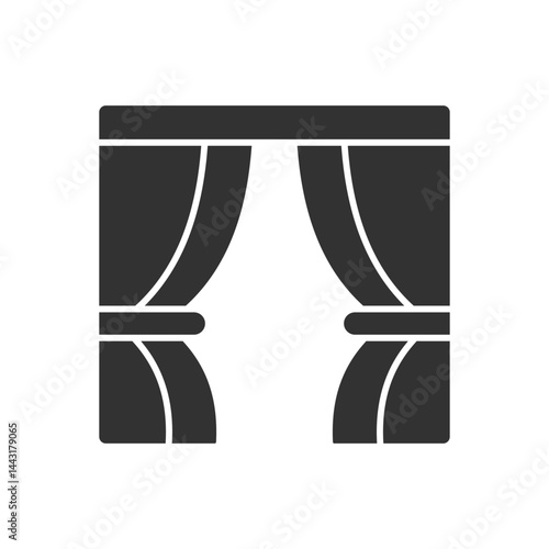 Curtain Icon Sign Symbol
