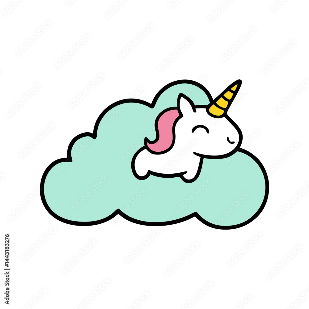 Unicorn tail floating through a cloud Unicorn tail floating through a cloud