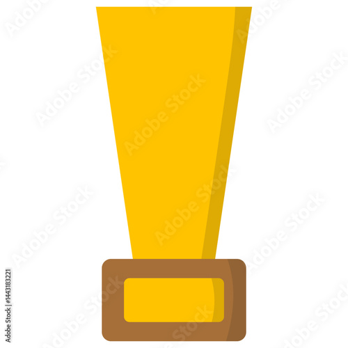 Flat Trophy Illustration