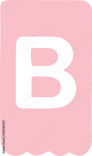 Wallpaper Mural vector illustration of letter B pennant Torontodigital.ca