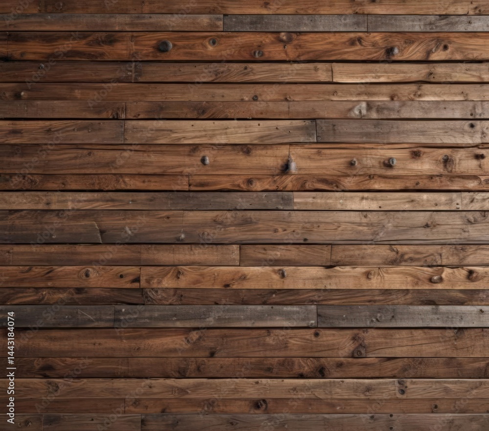 Fototapeta premium Rustic reclaimed wood wall, rich texture and natural grain , detail, surface