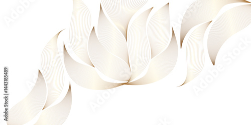 Elegant White Leaves Pattern for Subtle Background Designs. The leaves are very thin and delicate. Floral leaf pattern background design for home decor, interior design, seamless aesthetics wallpaper.