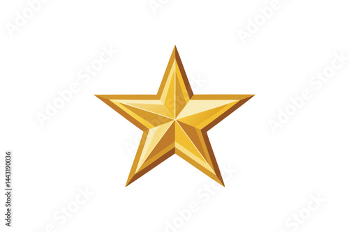 A Gold Star icon on a white background